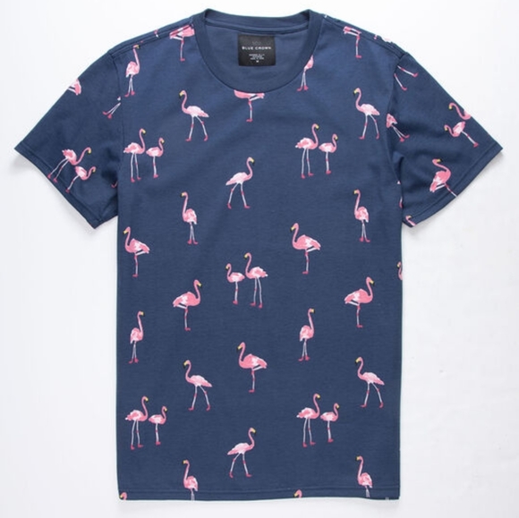 Blue Crown Other - Blue Crown from Tillys Flamingo Men's T-Shirt